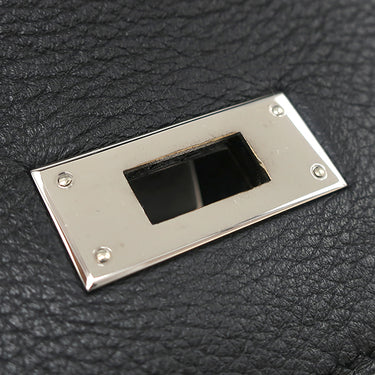 エルメス HERMES ケリー32 内縫い ブラック トリヨンクレマンス 2WAYバッグ シルバー金具 黒 ショルダー