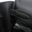 エルメス HERMES ケリー32 内縫い ブラック トリヨンクレマンス 2WAYバッグ シルバー金具 黒 ショルダー