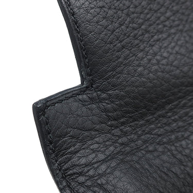 エルメス HERMES ケリー32 内縫い ブラック トリヨンクレマンス 2WAYバッグ シルバー金具 黒 ショルダー