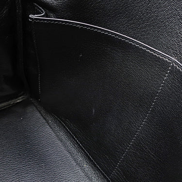 エルメス HERMES ケリー32 内縫い ブラック トリヨンクレマンス 2WAYバッグ シルバー金具 黒 ショルダー