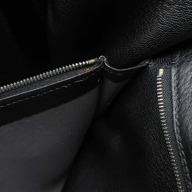 エルメス HERMES ケリー32 内縫い ブラック トリヨンクレマンス 2WAYバッグ シルバー金具 黒 ショルダー