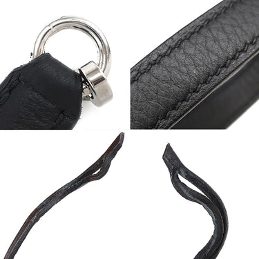 エルメス HERMES ケリー32 内縫い ブラック トリヨンクレマンス 2WAYバッグ シルバー金具 黒 ショルダー