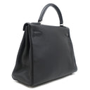 エルメス HERMES ケリー32 内縫い ブラック トリヨンクレマンス 2WAYバッグ シルバー金具 黒 ショルダー