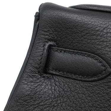 エルメス HERMES ケリー32 内縫い ブラック トリヨンクレマンス 2WAYバッグ シルバー金具 黒 ショルダー
