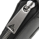 ボッテガヴェネタ BOTTEGA VENETA カセット コンパクトウォレット ブラック カーフ 二つ折り財布 シルバー金具 黒