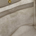 セリーヌ CELINE スモール フォールド カバ 194073 グレージュ系 レザー 2WAYバッグ ゴールド金具 グレー ベージュ ハンドバッグ ショルダー