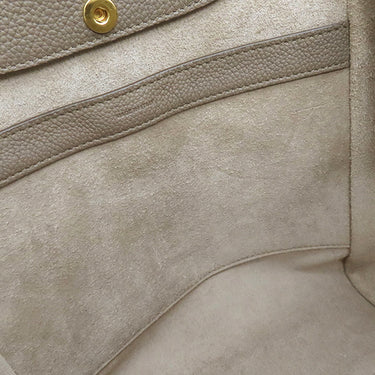 セリーヌ CELINE スモール フォールド カバ 194073 グレージュ系 レザー 2WAYバッグ ゴールド金具 グレー ベージュ ハンドバッグ ショルダー