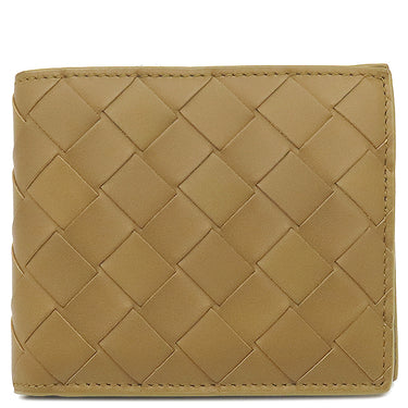 ボッテガヴェネタ BOTTEGA VENETA イントレチャート 605722VCPQ4 エイコーン カーフ 二つ折り財布 ライトブラウン ACORN 小銭入れ