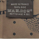 エルメス HERMES ツイリー ホワイト×オランジュキュイ×グリーン シルク スカーフ 【GUEPARDS BANDANA MULT/チーター バンダナ】