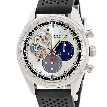 腕時計 ゼニス ZENITH クロノマスター 1969 オープン エル・プリメロ 03.2040.4061/69.R576 自動巻き メンズ シルバー タキメーター