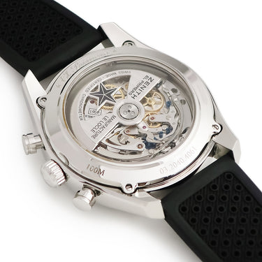 腕時計 ゼニス ZENITH クロノマスター 1969 オープン エル・プリメロ 03.2040.4061/69.R576 自動巻き メンズ シルバー タキメーター