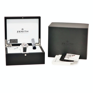 腕時計 ゼニス ZENITH クロノマスター 1969 オープン エル・プリメロ 03.2040.4061/69.R576 自動巻き メンズ シルバー タキメーター