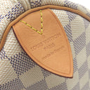 ルイヴィトン LOUIS VUITTON スピーディ35 N41369 ダミエアズール ダミエアズールキャンバス ボストンバッグ ゴールド金具 白 グレー