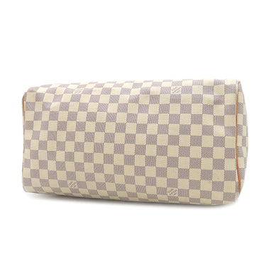 ルイヴィトン LOUIS VUITTON スピーディ35 N41369 ダミエアズール ダミエアズールキャンバス ボストンバッグ ゴールド金具 白 グレー