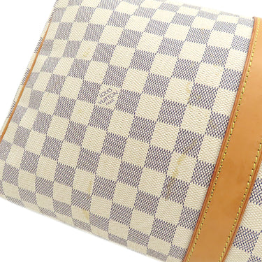 ルイヴィトン LOUIS VUITTON キーポル50 N41430 ダミエアズール ダミエアズールキャンバス ボストンバッグ ゴールド金具 白 グレー