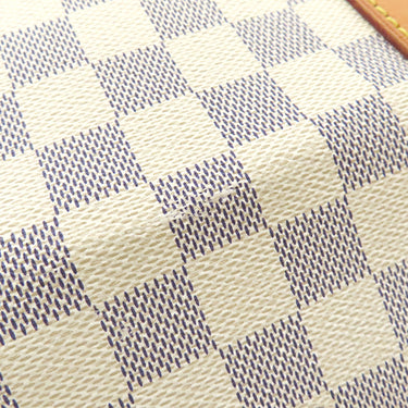 ルイヴィトン LOUIS VUITTON キーポル50 N41430 ダミエアズール ダミエアズールキャンバス ボストンバッグ ゴールド金具 白 グレー