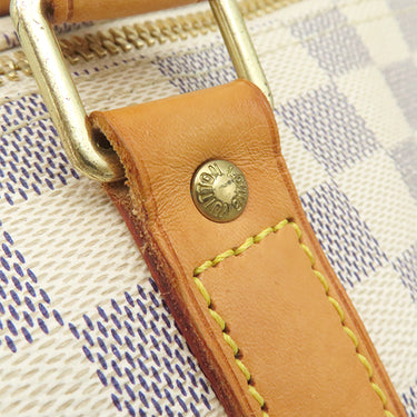 ルイヴィトン LOUIS VUITTON キーポル50 N41430 ダミエアズール ダミエアズールキャンバス ボストンバッグ ゴールド金具 白 グレー