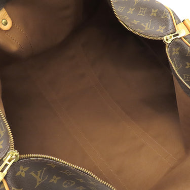 ルイヴィトン LOUIS VUITTON キーポル バンドリエール 55 M41414 モノグラム モノグラムキャンバス ボストンバッグ ゴールド金具 茶