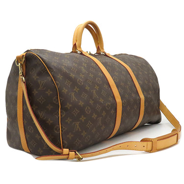 ルイヴィトン LOUIS VUITTON キーポル バンドリエール 55 M41414 モノグラム モノグラムキャンバス ボストンバッグ ゴールド金具 茶