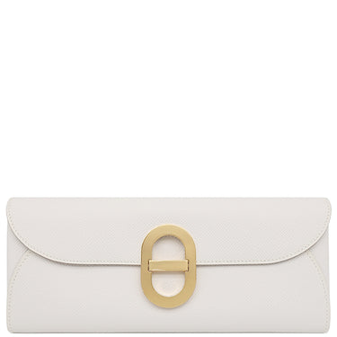 エルメス HERMES シェーヌダンクル トゥーゴー グリペール ヴォーエプソン 長財布 ゴールド金具 白 ショルダー