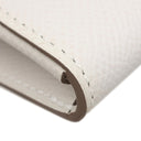 エルメス HERMES シェーヌダンクル トゥーゴー グリペール ヴォーエプソン 長財布 ゴールド金具 白 ショルダー