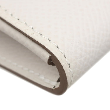 エルメス HERMES シェーヌダンクル トゥーゴー グリペール ヴォーエプソン 長財布 ゴールド金具 白 ショルダー