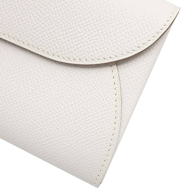 エルメス HERMES シェーヌダンクル トゥーゴー グリペール ヴォーエプソン 長財布 ゴールド金具 白 ショルダー