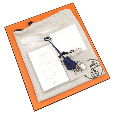 エルメス HERMES バーキン25 ヴェルソ ブルーアンクル×オレンジ トゴ ハンドバッグ シルバー金具 青 オレンジ