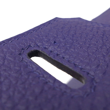 エルメス HERMES バーキン25 ヴェルソ ブルーアンクル×オレンジ トゴ ハンドバッグ シルバー金具 青 オレンジ