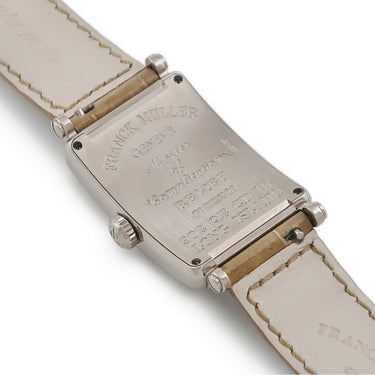 腕時計 フランクミュラー FRANCK MULLER ロングアイランド レリーフ 902QZCD1RREL OG クオーツ レディース K18WG無垢 純正ダイヤ 限定