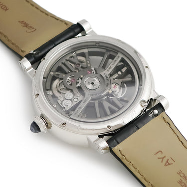 腕時計 カルティエ Cartier ロトンド ドゥ カルティエ WHRO0052 自動巻き メンズ メーカーOH済 プラチナ無垢 スケルトン 限定15本