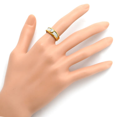 ノンブランド NON BRAND ダイヤリング イエローゴールド×プラチナシルバー K18YG Pt900 ダイヤモンド リング 指輪 Pt900 イエローゴールド プラチナ コンビ 1P 1粒ダイヤ 11号