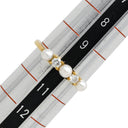 ティファニー Tiffany & Co イエローゴールド K18YG ダイヤモンド パール リング 指輪 T&Co. Au750 18K 18金 2P 2石 2粒 ダイヤ ベビーパール 真珠 10号