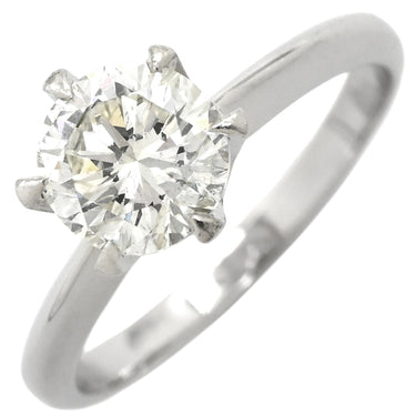 ノンブランド NON BRAND ダイヤ 立爪リング プラチナシルバー Pt850 ダイヤモンド リング 指輪 1P 1石 1粒 11.5号