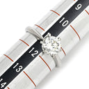 ノンブランド NON BRAND ダイヤ 立爪リング プラチナシルバー Pt850 ダイヤモンド リング 指輪 1P 1石 1粒 11.5号