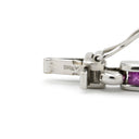 ジュネ Jeunet ホワイトゴールド×ピンク K18WG ピンクサファイア ホワイトサファイア ブレスレット Au750 18K 18金 ピンクサファイア ホワイトサファイア プリンセスカット
