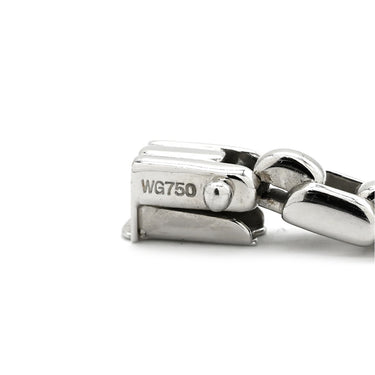 ジュネ Jeunet ホワイトゴールド×ピンク K18WG ピンクサファイア ホワイトサファイア ブレスレット Au750 18K 18金 ピンクサファイア ホワイトサファイア プリンセスカット