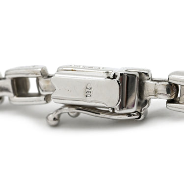 ジュネ Jeunet ホワイトゴールド×ピンク K18WG ピンクサファイア ホワイトサファイア ブレスレット Au750 18K 18金 ピンクサファイア ホワイトサファイア プリンセスカット