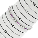 ジュネ Jeunet ホワイトゴールド×ピンク K18WG ピンクサファイア ホワイトサファイア ブレスレット Au750 18K 18金 ピンクサファイア ホワイトサファイア プリンセスカット