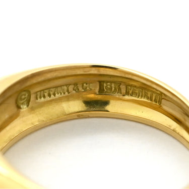 ティファニー Tiffany & Co フルハート イエローゴールド K18YG リング 指輪 T＆Co. エルサ ペレッティ Au750 18K 18金 9号