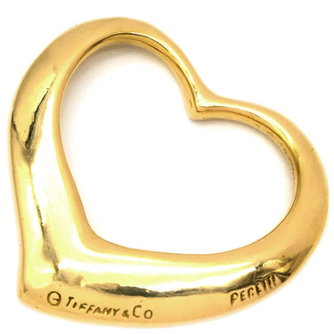 ティファニー Tiffany & Co オープンハート イエローゴールド K18YG ペンダントトップ エルサペレッティ