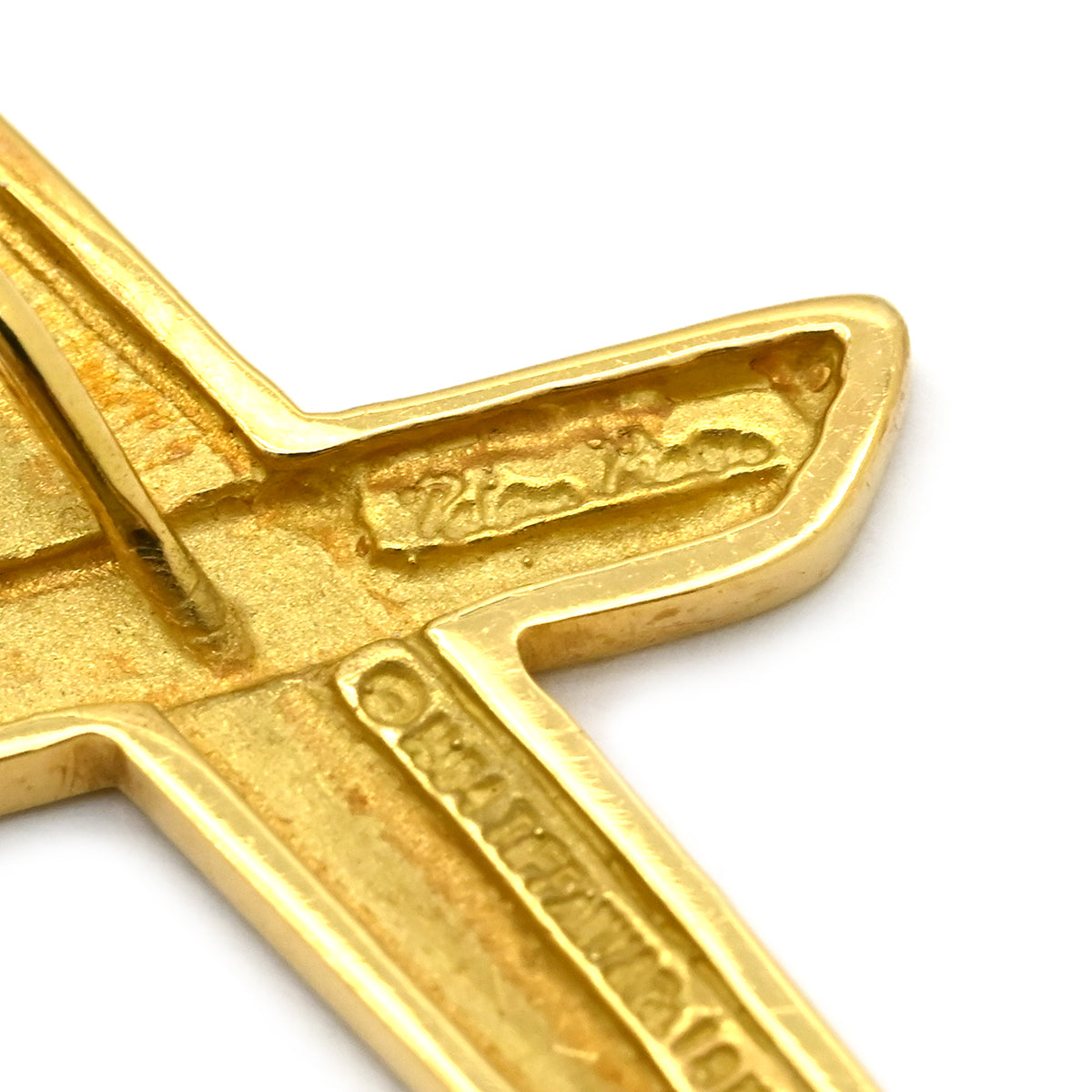 ティファニー Tiffany & Co Xペンダントトップ キス イエローゴールド