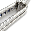 ジュネ Jeunet ホワイトゴールド K18WG ダイヤモンド サファイヤ ペンダントトップ 750 WG