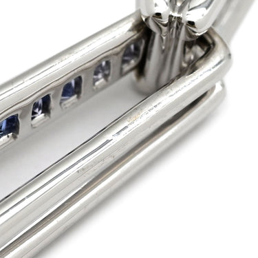 ジュネ Jeunet ホワイトゴールド K18WG ダイヤモンド サファイヤ ペンダントトップ 750 WG