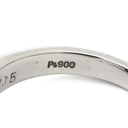 ノンブランド NON BRAND ブルーサファイア ダイヤリング プラチナシルバー Pt900 サファイア ダイヤモンド リング 指輪 ロイヤルブルー 青 ヘイローリング 13号