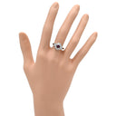 ノンブランド NON BRAND ルビー 0.70ct ダイヤモンド プラチナシルバー Pt900 ルビー ダイヤモンド リング 指輪 レッド 赤 1石 オーバルミックスカット 名前刻印あり 9.5号