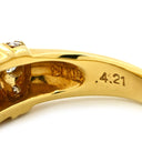 TASAKI TASAKI スクエア ダイヤ×色石リング イエローゴールド K18YG ダイヤモンド 色石 リング 指輪 18K 750 YG 10.5号