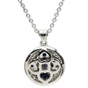 レオピッツォ LEO PIZZO サファイア ダイヤ ペンダント ホワイトゴールド K18WG サファイア ダイヤモンド ネックレス ラウンド サークル