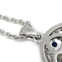 レオピッツォ LEO PIZZO サファイア ダイヤ ペンダント ホワイトゴールド K18WG サファイア ダイヤモンド ネックレス ラウンド サークル