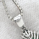 ノンブランド NON BRAND エメラルドグリーン×プラチナシルバー Pt900 エメラルド ダイヤモンド Pt850(チェーン) ネックレス 緑 ダイヤ エメラルド バゲットヘイローペンダント Pt プラチナム